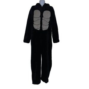 Briefly Stated Gorilla Unionsuit Costume Mens XL Thick Halloween Mask Hooded